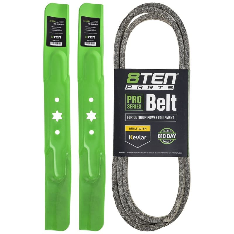 8TEN Blade Belt Kit for Cub Cadet LTX1042 LTX1040 42 Inch 942-04308 954-04060C