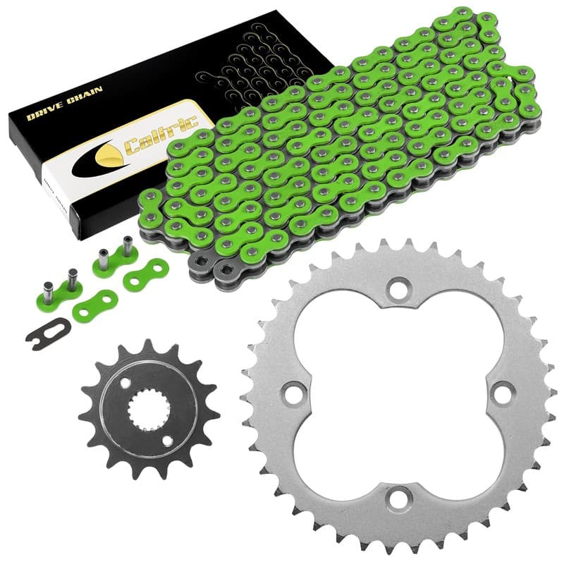 Green Drive Chain And Sprockets Kit for Honda TRX400EX Sportrax 400 2X4 1999-04