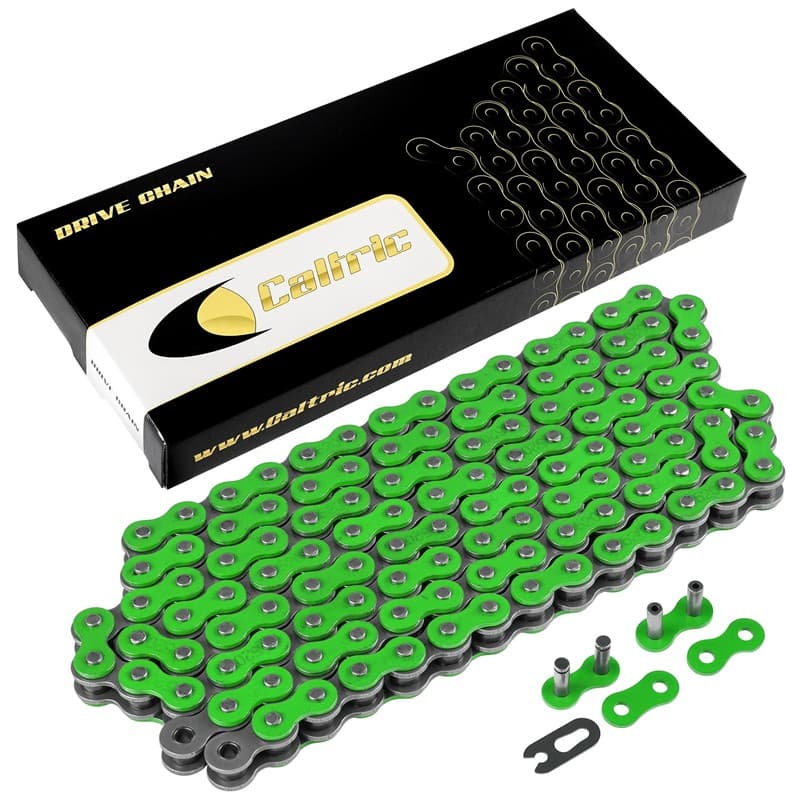 Green Drive Chain for Kawasaki KDX175 KDX200 KDX220R KDX250 KDX400 KDX420 450
