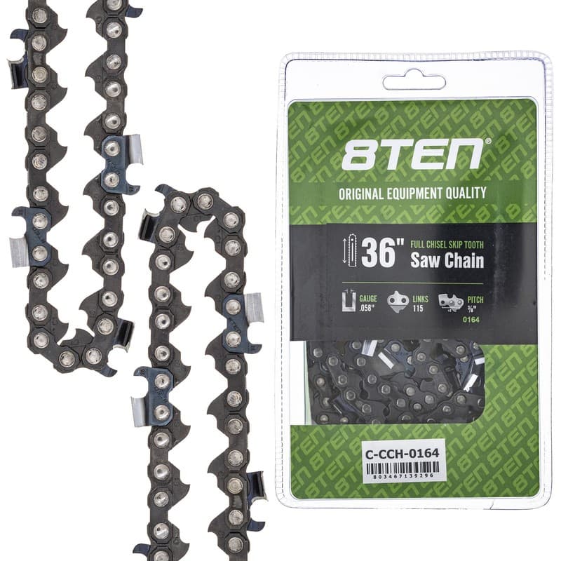 Full Chisel Skip Tooth Chainsaw Chain 36 Inch .058 3/8 115DL for Husqvarna