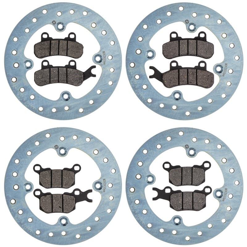 NICHE Brake Pad Rotor Kit for Can-Am Defender HD10 HD8 705601511 Semi-Metallic