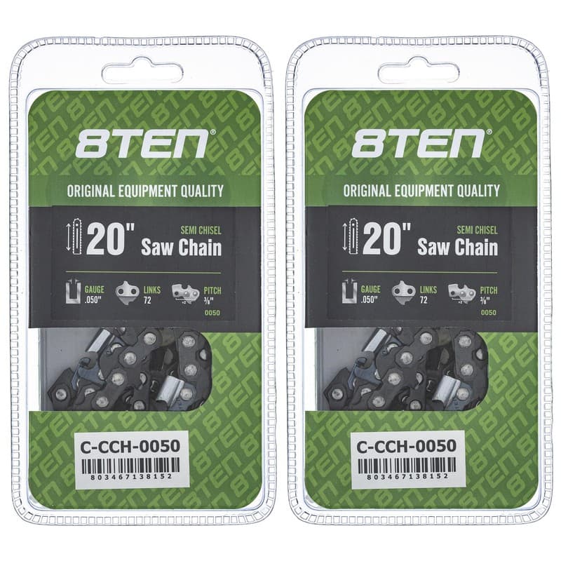 Chainsaw Chain 20in ch .050 3/8 72DL for Husqvarna 455 XP Rancher 460 359 2-Pack