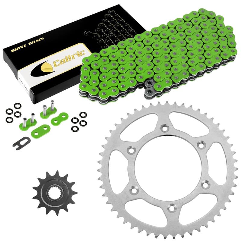 Green O-Ring Drive Chain & Sprocket Kit for Honda CR125R 1987-2003