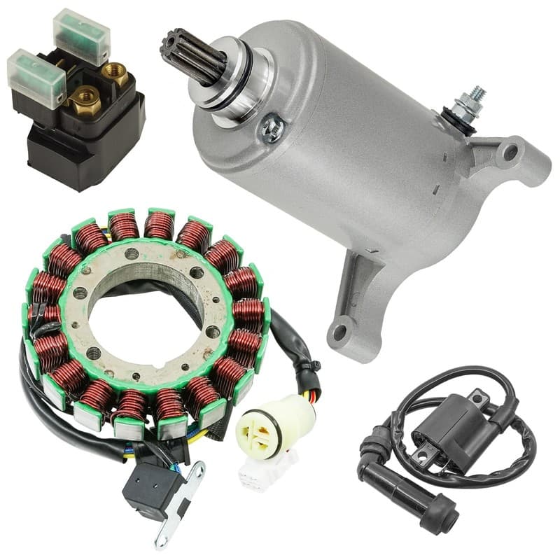 Stator Starter Solenoid Ignition Coil for Yamaha YFM350 Raptor 350 2004-2013