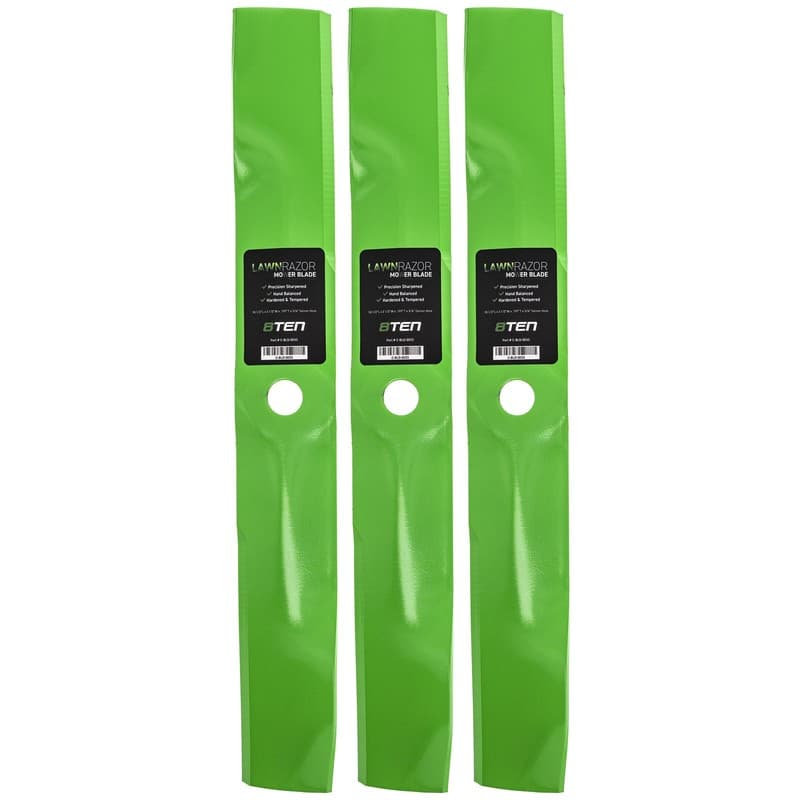LawnRAZOR Medium Lift Blade Set for Scotts S2554 M115496 GY20569 M113518 3-Pack