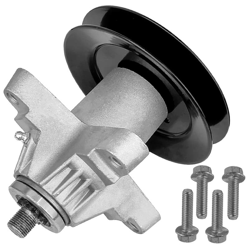 Caltric Deck Spindle w/ Pulley for White Outdoor Q92 LT-950 SLT-5400 ZT-50 50"