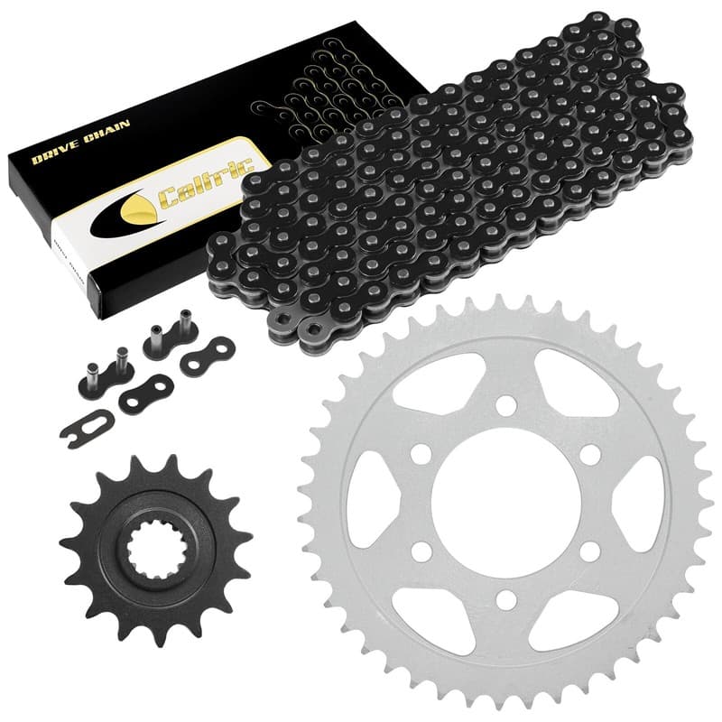 Black Drive Chain And Sprocket Kit for Kawasaki ZR1000G Z1000 Abs 2014-2018