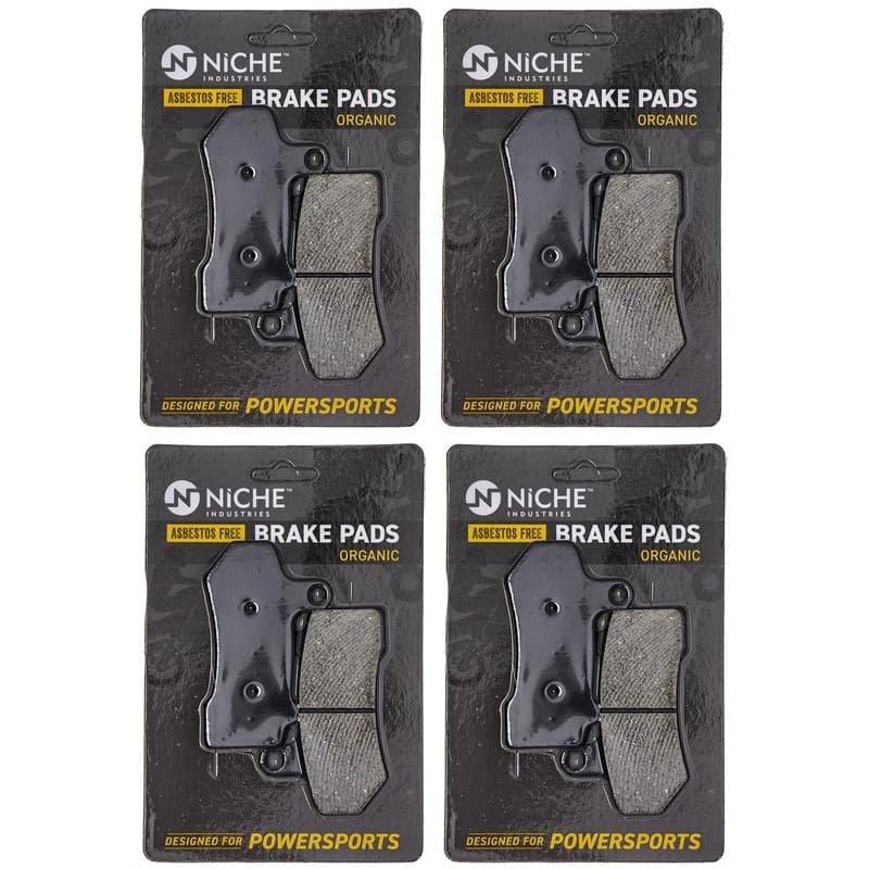 Brake Pad Set for Harley-Davidson Street Rod Glide Front Rear Organic 4 Pack