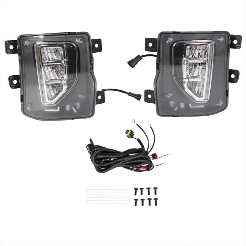 For Chevy Silverado 1500 2016-2018 LED Fog Lights Driving Lamps Clear 16 17 18