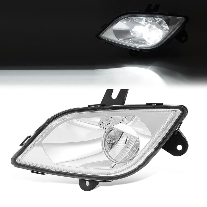 For Freightliner Cascadia 2018-2024 Driver Side Chrome LED Fog Light A6603653002
