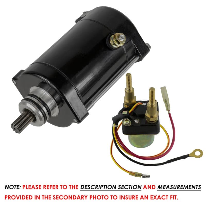 Starter & Relay Solenoid for Kawasaki JT900 900 Stx 1999 2000 2001 2002 03-2006