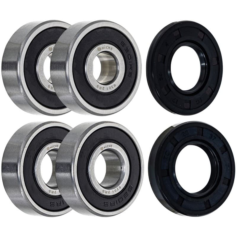 NICHE Wheel Bearing Seal Kit for Kawasaki KX80 KX100 6201-2RS 6301-2RS