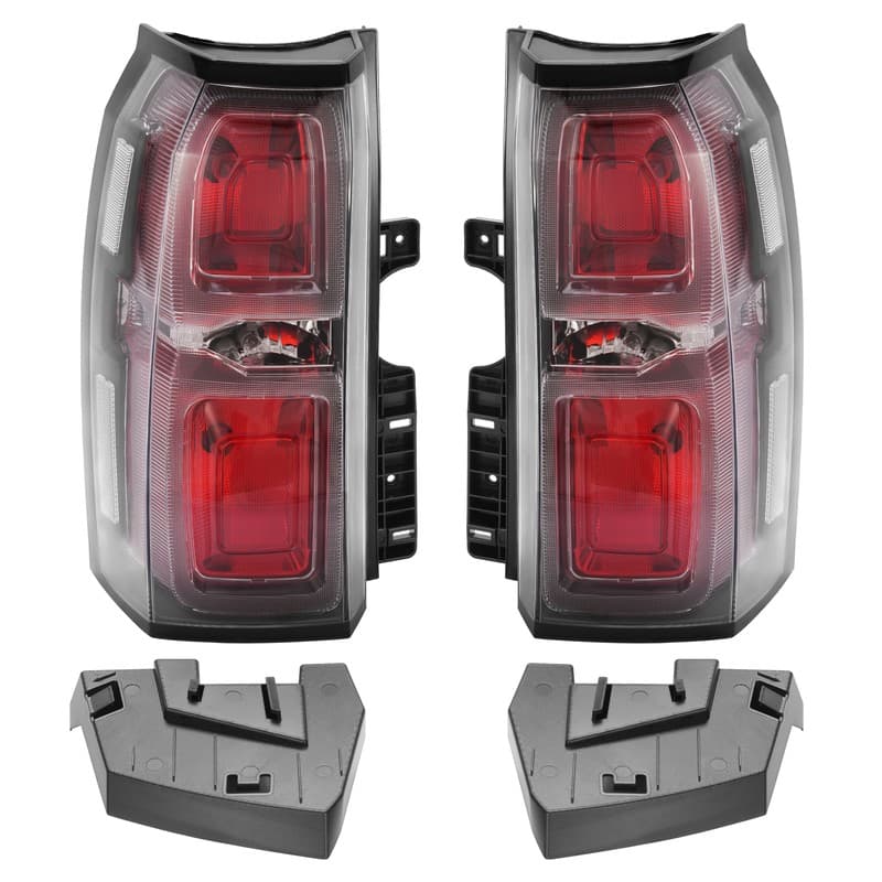 LH&RH Side LED Tail Lights Tail Lamps W/Bulbs For Chevy Tahoe Suburban 2015-2020