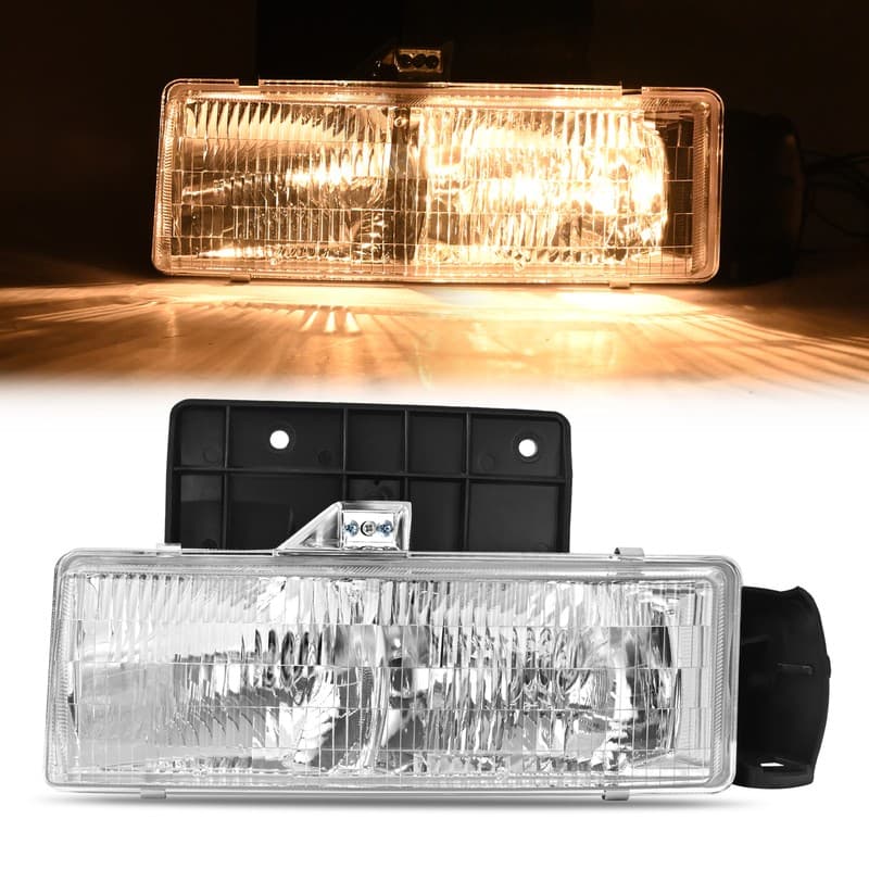 Driver Side Headlight Assembly For Chevrolet Astro & GMC Safari 1995-2005 W/Bulb