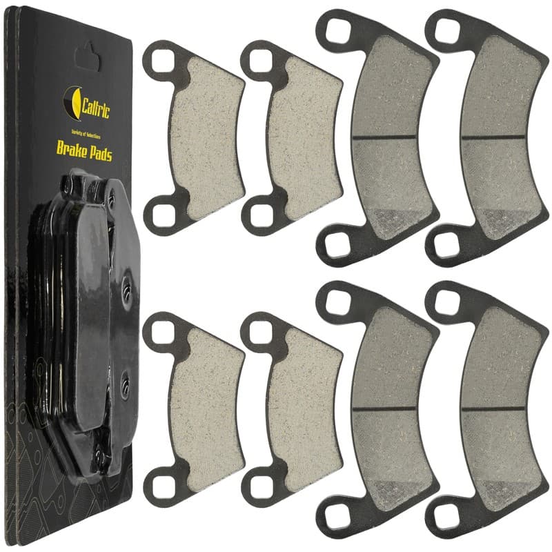 Caltric Front and Rear Brake Pads for Polaris Ranger XP 700 2008