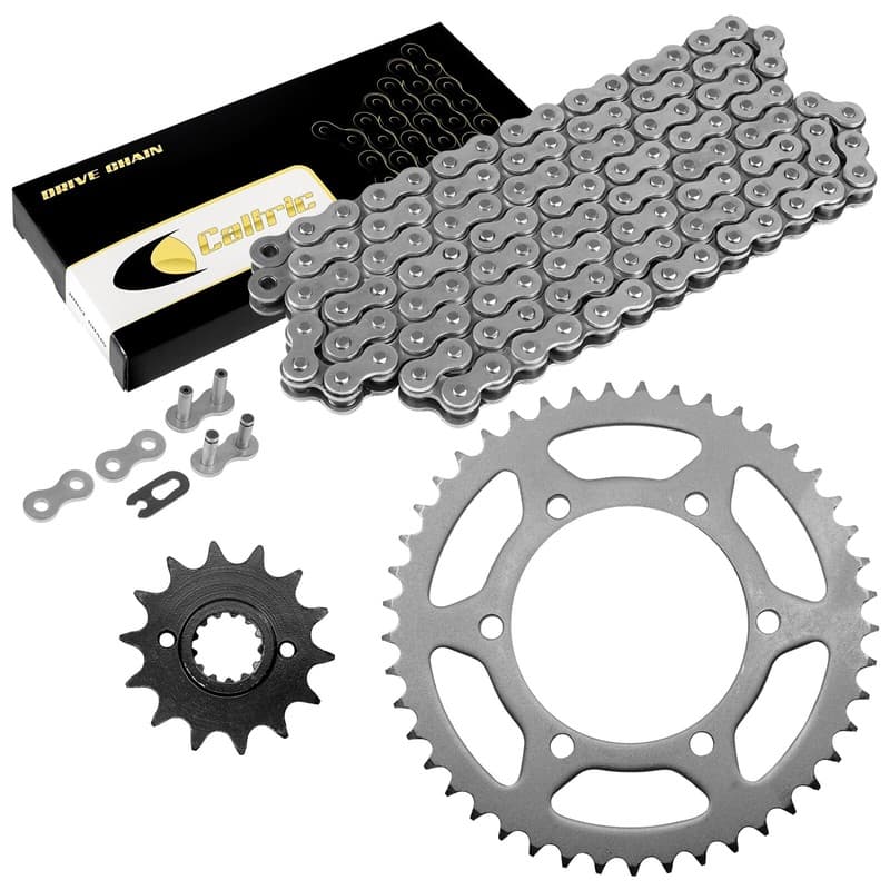 Drive Chain & Sprockets Kit for Kawasaki EX250F Ninja 250R 1988-2007 Steel