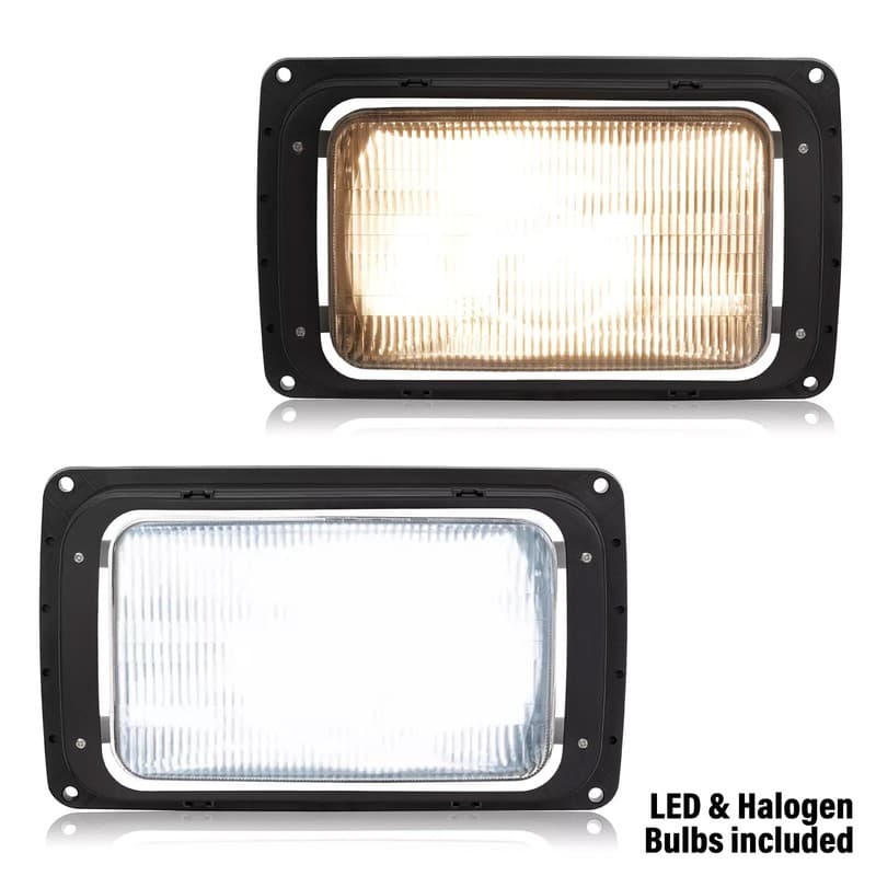 Driver & Passenger LED Headlights For Mack CH613 SFA Hood Trucks 1990-2017