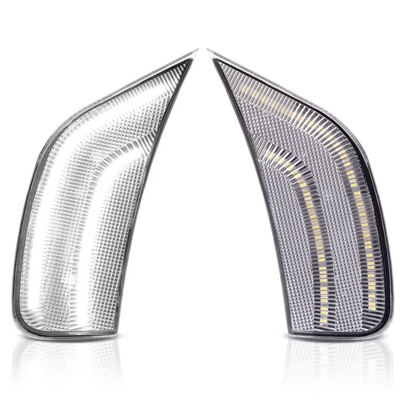 LH&RH White LED Side Marker Lights For GMC Yukon Cadillac Escalade ESV 21-23Up