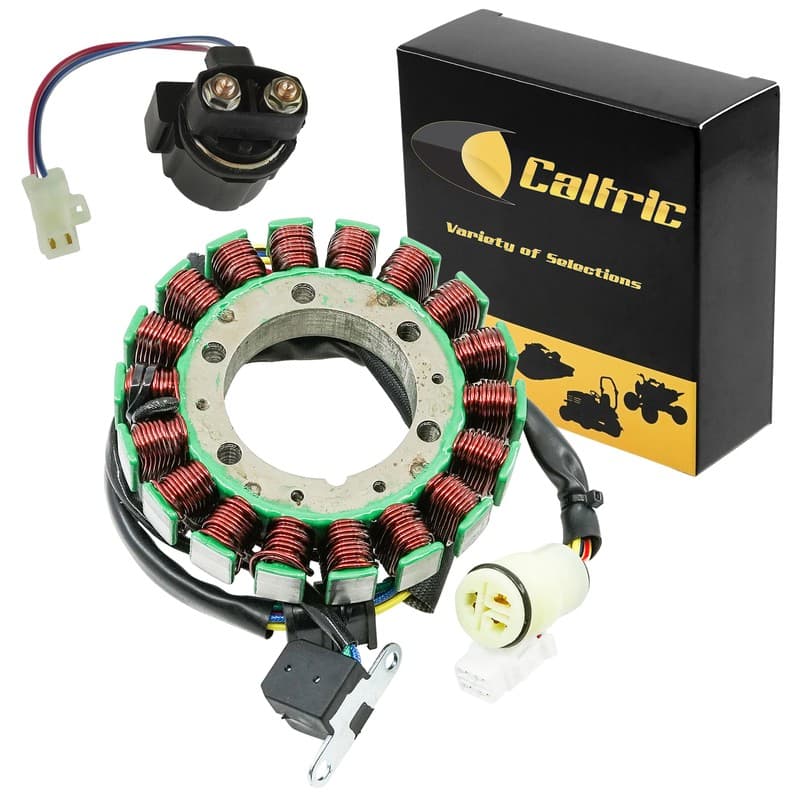Stator & Solenoid for Yamaha YFM350 Warrior 350 2002 2003 2004 Atv New