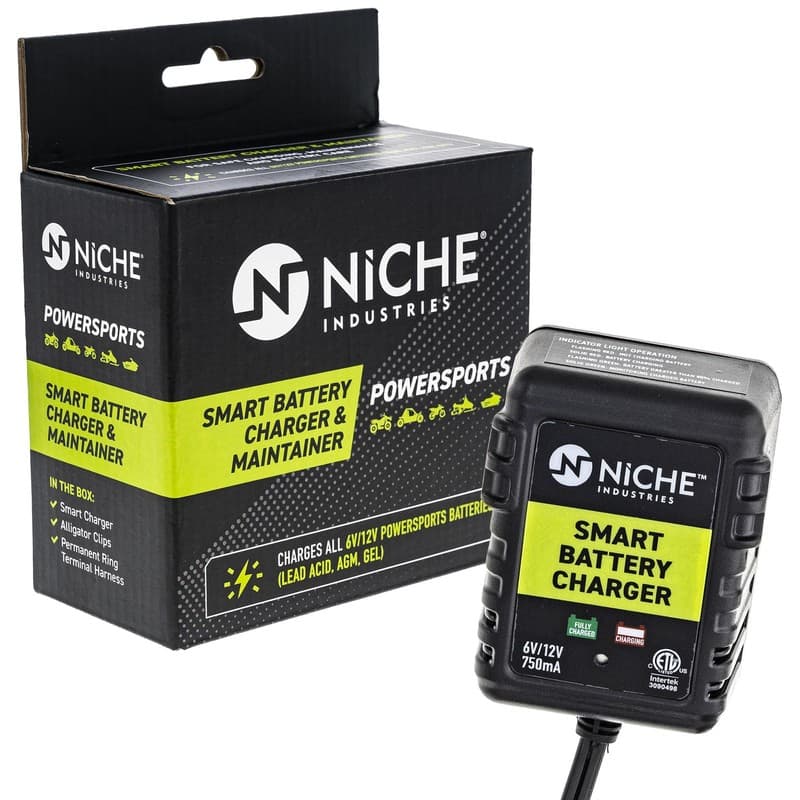 NICHE 750mA Fully-Automatic Smart Battery Charger 12V Trickle Maintainer