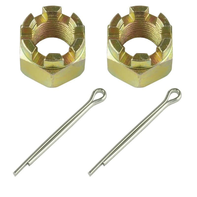 2x Caltric Axle Hub Castle Nut w/ Cotter Pin For Polaris RZR Turbo S 2021