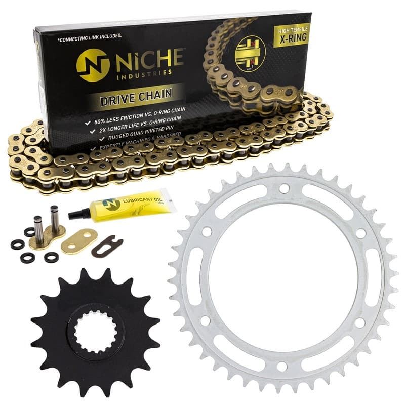 Sprocket Chain Set for BMW F800GS 16/42 Tooth 525 X-Ring Front Rear Combo Kit