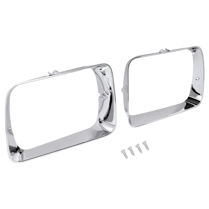 Pair Of Headlight Door Bezel Trim LH & RH Side For Dodge D150 Ramcharger 92 93