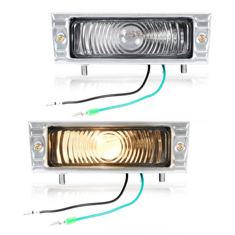 2Pcs Clear Turn Signal Assembly Parking Lamp For Chevy Chevrolet Truck 1947-1953