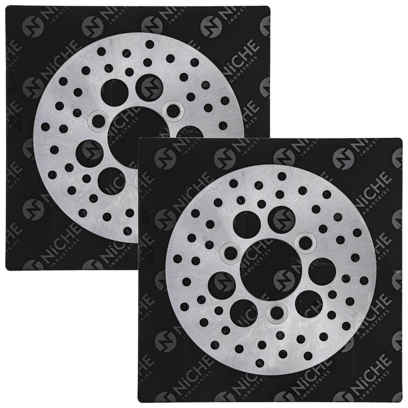 NICHE Front Brake Rotor Set For Kawasaki Bayou Lakota 300 Mojave 250