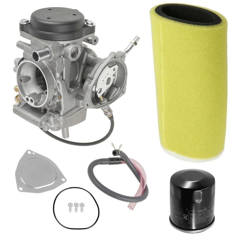 Air Filter Kit & Carburetor For Yamaha Kodiak 400 YFM400 2X4 4X4 2000-2002
