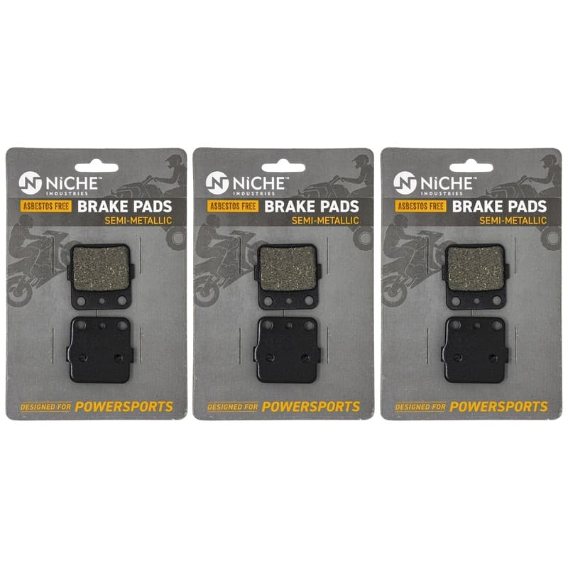 NICHE Brake Pad Set for 06435-HA5-671 Front Rear Semi-Metallic Honda TRX400 EX X
