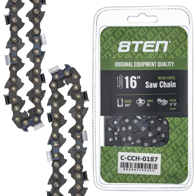 Micro Chisel Chainsaw Chain 16 Inch .043 3/8 LP 55DL for Stihl MS 170 180 200