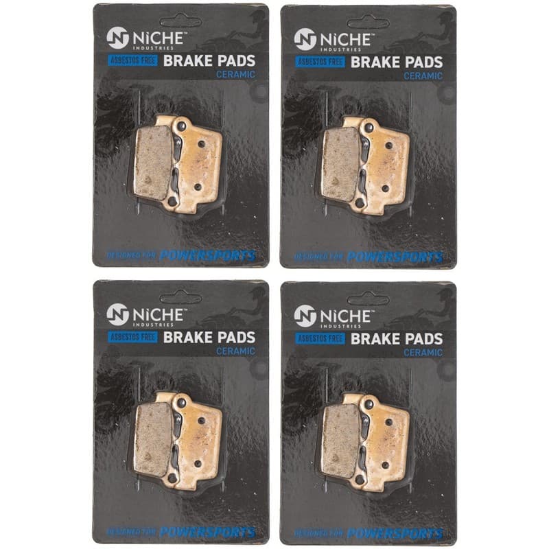 NICHE Brake Pad Set for Yamaha YZ250 Kawasaki Suzuki Front Rear Ceramic 4 Pack