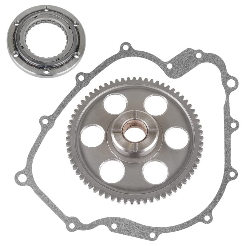 Starter Clutch & Gear Idler & Gasket for Yamaha Rhino 660 YXR660 4X4 2004-2007