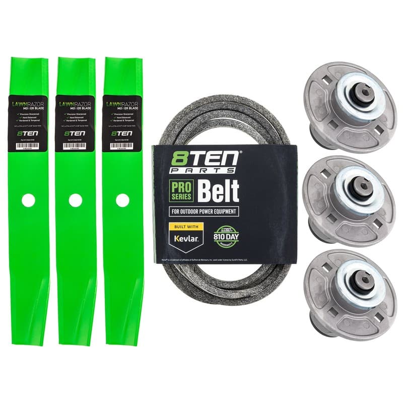 8TEN Deck Kit Blade Spindle Belt for Ariens Zoom 1540 2040 Gravely ZT 1640 1740