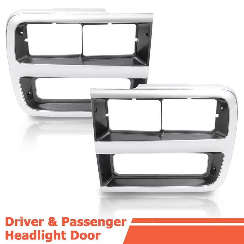 Driver & Passenger Headlight Headlamp Door Set For Chevrolet G10 G20 1992-1995
