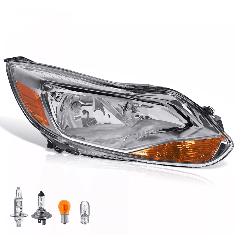 Right Side Headlight Headlamp Replacement For Ford Focus 2012 2013 2014 W/Bulbs