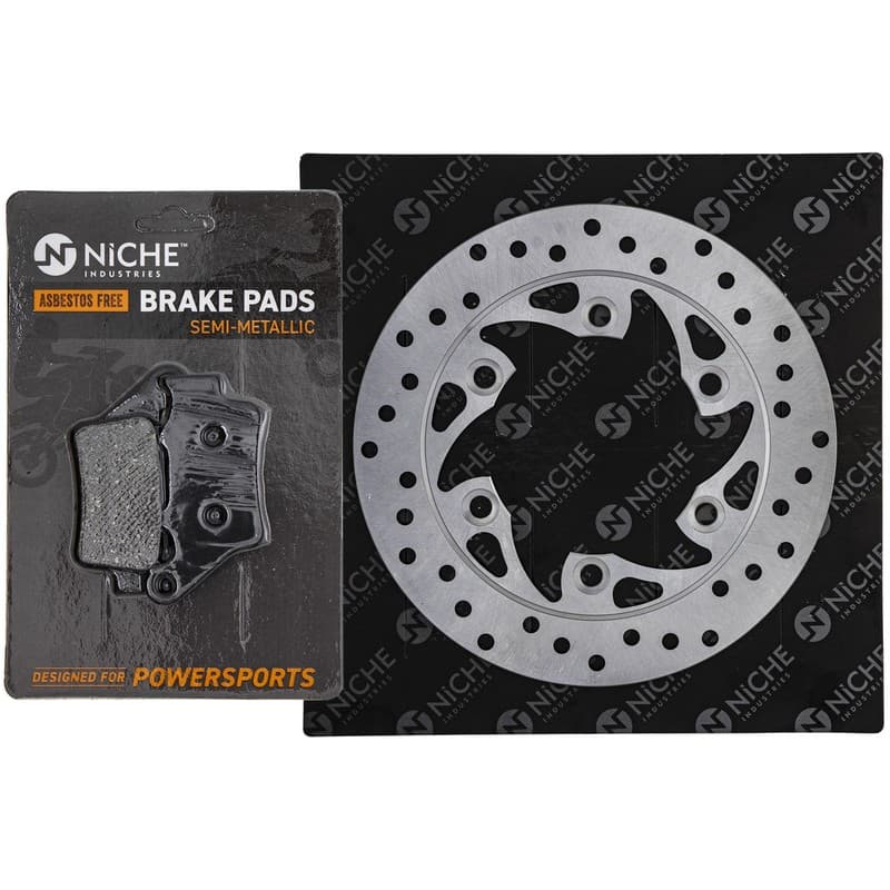 NICHE Rear Right Brake Rotor Pad Kit for KTM 390 Duke 50313090000 Semi Metallic