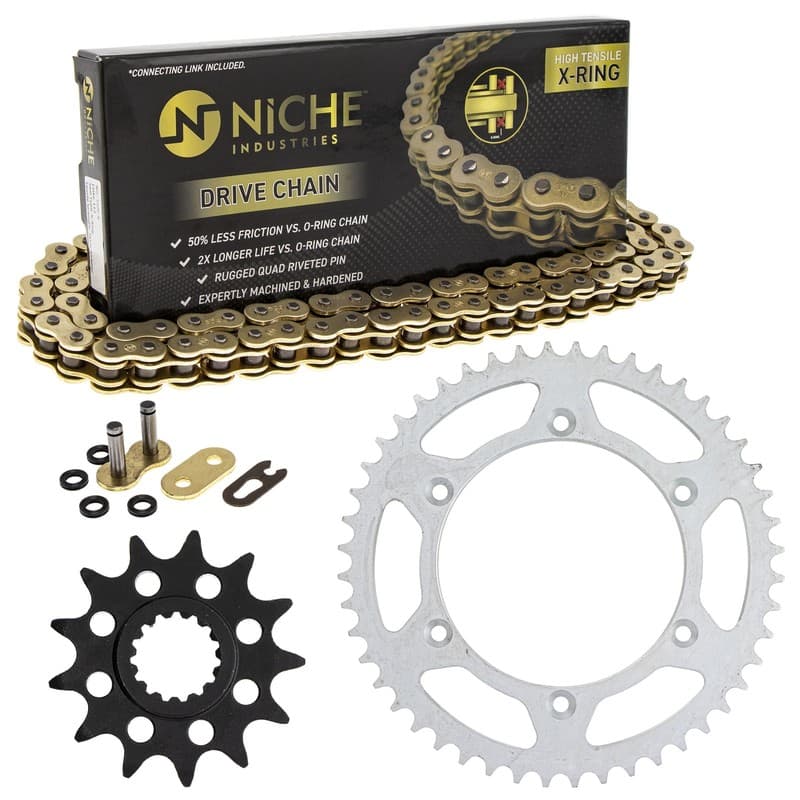 Sprocket Chain Set for Beta RR 450 498 520 13/48 Tooth 520 X-Ring Front Rear Kit