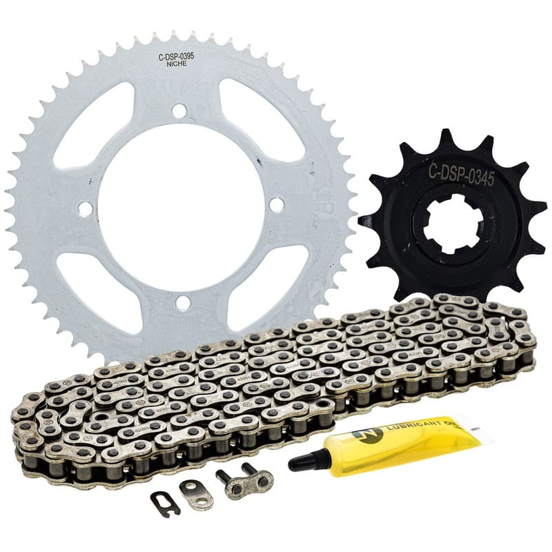 NICHE Sprocket Chain Set for Kawasaki KLX140L 13/57 Tooth 428 Front Rear Kit