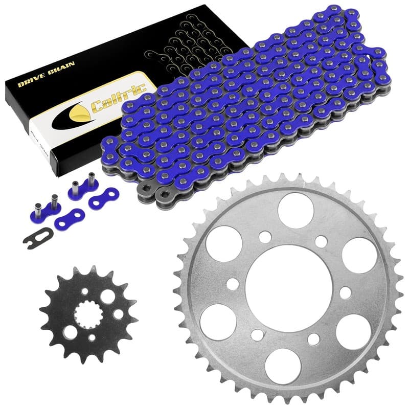Drive Chain & Sprockets Kit Fits KAWASAKI ZX900 Ninja ZX9R 1998-2001 /Blue