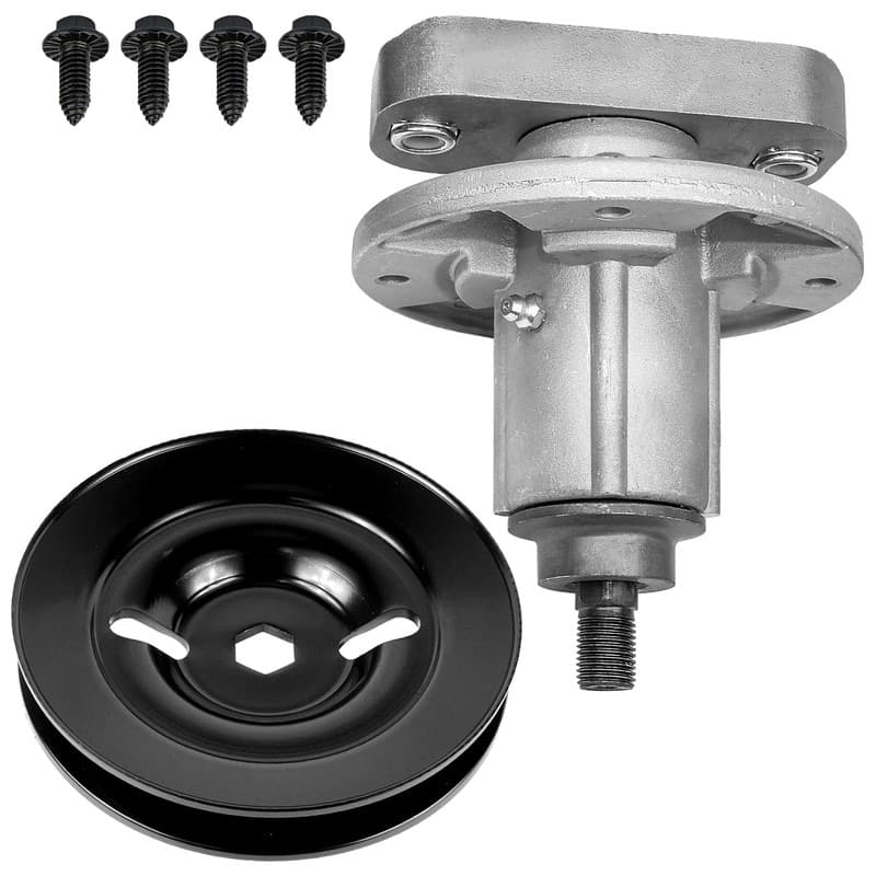 48" Deck Spindle Assembly & Pulley For John Deere L120 L130 Scotts L2018 L2548