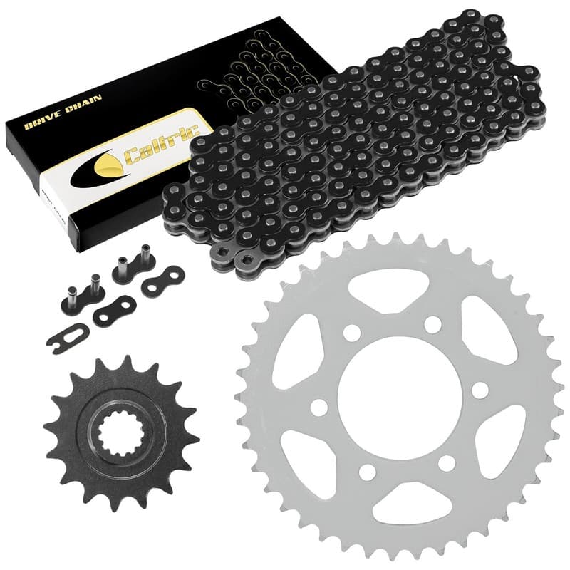 Black Drive Chain And Sprocket Kit for Kawasaki Ninja ZX-9R ZX900F 2002 2003