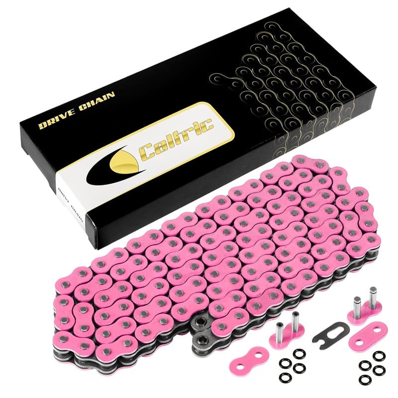 Pink O-Ring Drive Chain for Kawasaki EX250F Ninja 250R 1988-1990 1992-2012