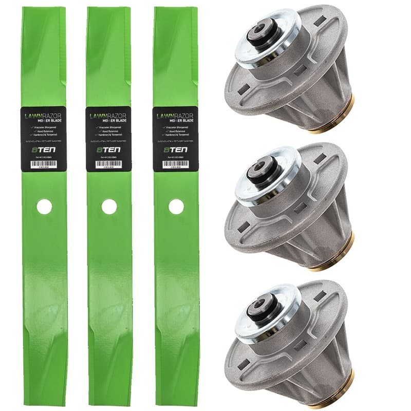 Deck Spindle & Mower Blade Kit for EverRide Yellow Jacket YJ2550 YJ2040