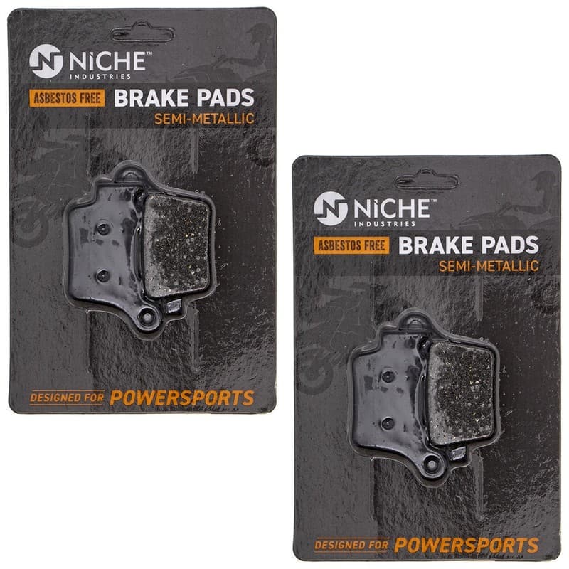 NICHE Brake Pad Set for Husaberg Husqvarna FE350 TC250 Rear Semi-Metallic 2 Pack