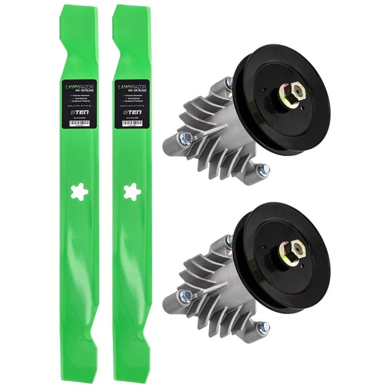 8TEN Spindle Blade Kit for AYP Husqvarna 42 Inch Deck YTH1842 YTH2242