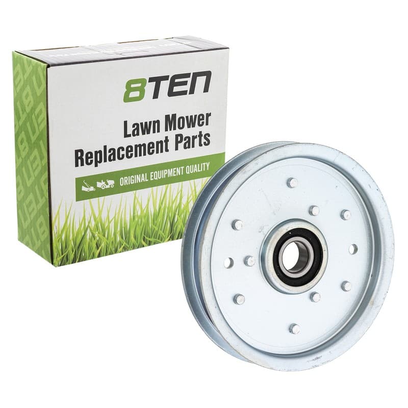 8TEN Flat Idler Pulley for John Deere Scotts 1438 1538 1542 S1642 1742 AM121108