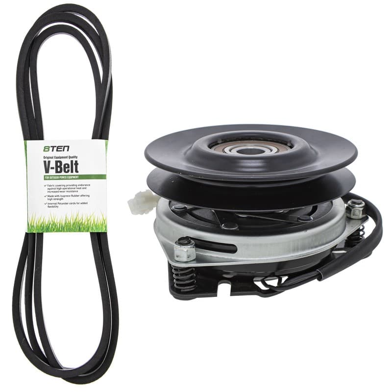 Electric PTO Clutch & Belt Kit for Husqvarna LGT2654 LGT2554 LGT24K54 LGTH2454