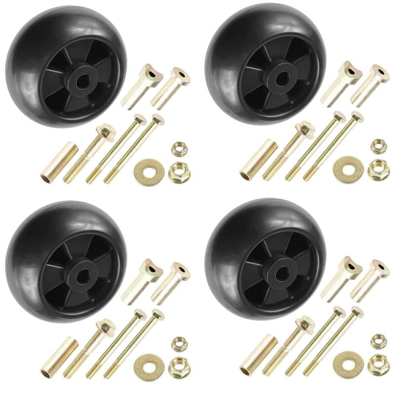 4 Deck Wheel Kit fits John Deere AM116299 AM133602 M111489 M84690